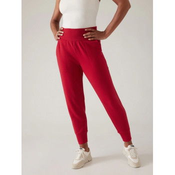 Super high rise cotton sports sweatpants tummy control relaxed fit joggers