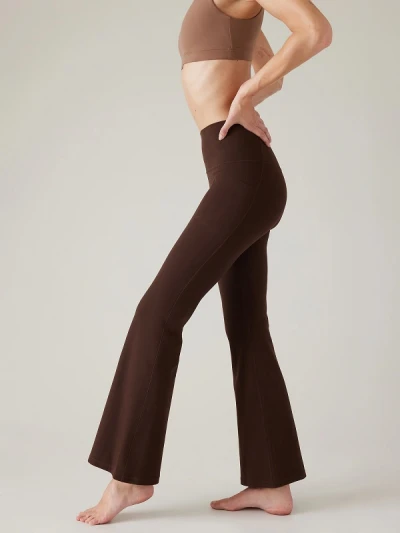 High waisted pocket flared pants buttery soft bell-bottom yoga pants