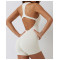 Best selling buttery soft nylon spandex one piece jumpsuits padded shorts sets