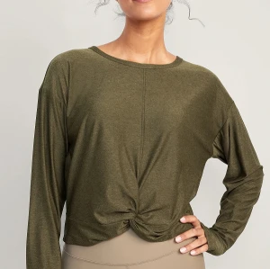 2024 Lightweight long sleeve twist t shirts crew neck cozy fit gym crop top with thumble holes