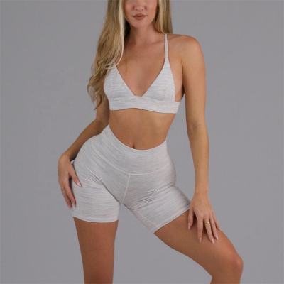 Women Workout Sets , Yoga Suits High Waisted Yoga Shorts with Sports Bra Gym Yoga Set