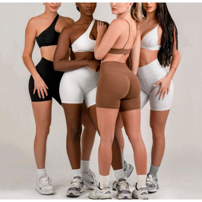 Women Workout Sets , Yoga Suits High Waisted Yoga Shorts with Sports Bra Gym Yoga Set