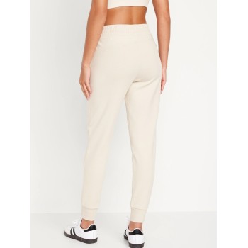 2024 women's adjustable waist cotton joggers with side zipper pockets