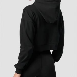 2024 New arrival cropped hoodies for women cotton blend soft sweatshirts