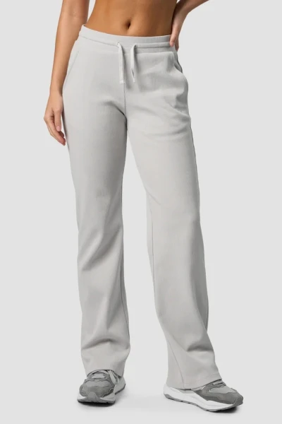 Ultra soft ribbed flared pants with adjustable waist cotton blend comfy sports sweatpants for women
