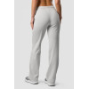 Ultra soft ribbed flared pants with adjustable waist cotton blend comfy sports sweatpants for women