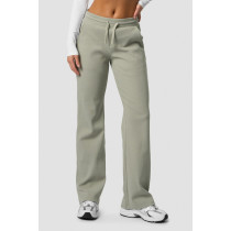 Ultra soft ribbed flared pants with adjustable waist cotton blend comfy sports sweatpants for women