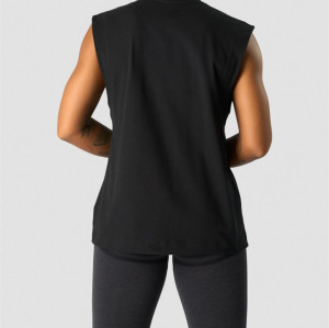 Everyday cotton tank for women crew neck loose fit vest