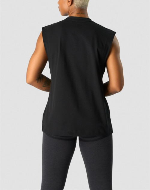 Everyday cotton tank for women crew neck loose fit vest