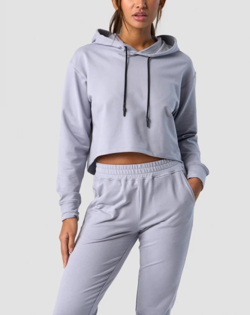 New arrival cozy cropped hoodies relaxed fit hooded sweatshirts