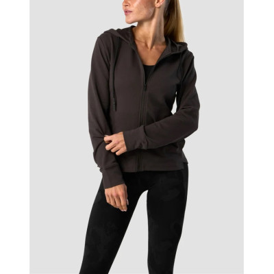 New arrival zipper hoodies full length cotton jackets with adjustable hoods