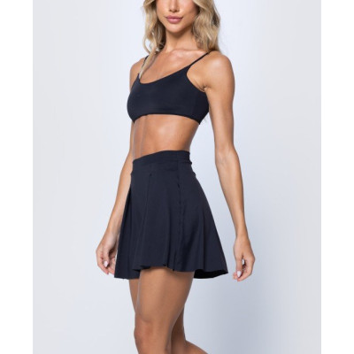 2 in 1 pleated tennis skirt for women high waist lightweight tennis clothing with undershorts