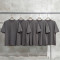 Men's Cotton T-Shirts Oversized Unisex Short Sleeves Casual Loose Wash Shirts, Solid Basic Tee Tops