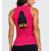New arrival light weight running vest for women with cut out back