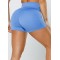 Tummy control compressive butt lifting yoga shorts