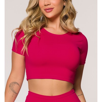 Solid color short sleeve t shirts athletic fit women's sports tees