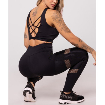 High impact full coverage padded crop top longline cross back sports bra with removable paddings