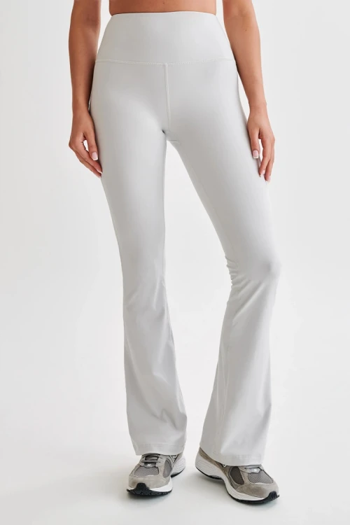 Tummy control flared yoga pants compressive wide leg yoga leggings