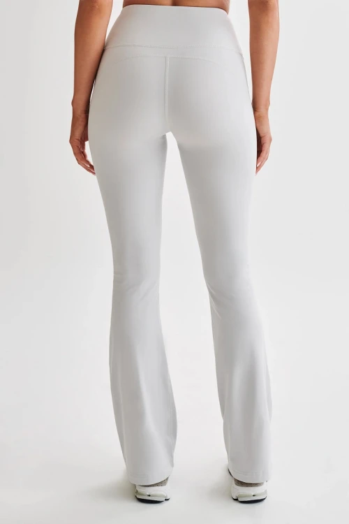 Tummy control flared yoga pants compressive wide leg yoga leggings