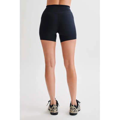 Super high waisted bike shorts with pockets compressive v back yoga shorts