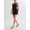 One shoulder bodycon fit tennis dress with undershorts