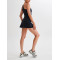 One shoulder bodycon fit tennis dress with undershorts