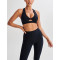 New arrival twist crop top with built in bra padded front cutout sports bra