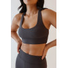 New arrival racerback sports bra classic padded crop top