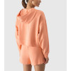 Women's cotton hooded long sleeve sweatshirts cozy cropped hoodies