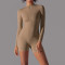 Half zip Bodysuit for Women Second-skin Feel Yoga Body Suits