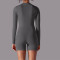 Half zip Bodysuit for Women Second-skin Feel Yoga Body Suits