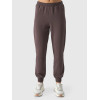 Mid waist relaxed fit french terry joggers with zipper pockets