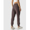 Mid waist relaxed fit french terry joggers with zipper pockets