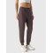 Mid waist relaxed fit french terry joggers with zipper pockets