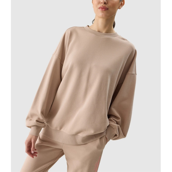 Women's drop shoulder oversized sweatshirts loose fit long sleeve hoodies