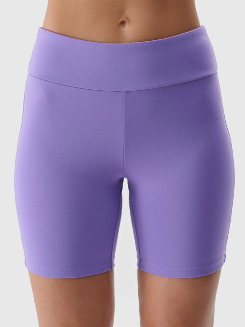 High rise athleisure style biker shorts brushed soft yoga shorts