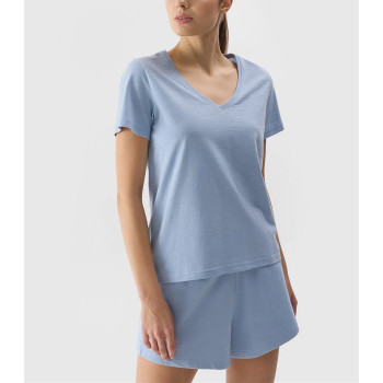 Lightweight breathable v neck t shirts for women 100% cotton plain t shirt