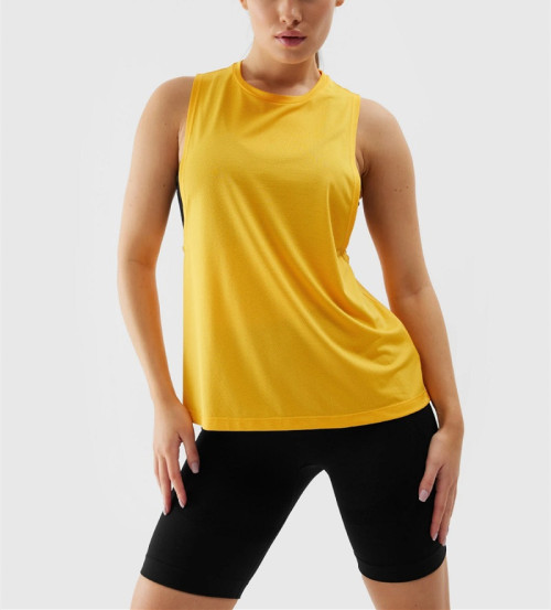 Quick dry loose fit sleeveless training tops for women lightweight stretchy running tanks