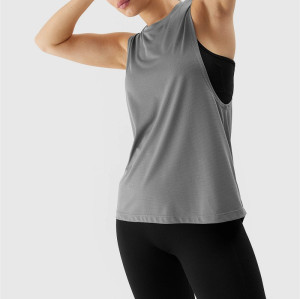Quick dry loose fit sleeveless training tops for women lightweight stretchy running tanks