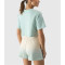 Crew neck short sleeve cotton cropped t shirts new arrival crop tops for women