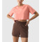 Crew neck short sleeve cotton cropped t shirts new arrival crop tops for women