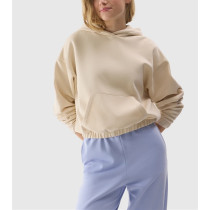 New arrival brushed cotton blend women hoodies drop shoulder relaxed fit hooded sweatshirts