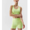 New arrival scoop neck sports bra with mesh back light support padded yoga bralette