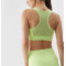 New arrival scoop neck sports bra with mesh back light support padded yoga bralette