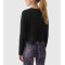 Long sleeve lightweight modal blend yoga crop top breathable loose fit t shirts