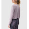 Long sleeve lightweight modal blend yoga crop top breathable loose fit t shirts
