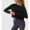 Long sleeve lightweight modal blend yoga crop top breathable loose fit t shirts