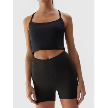 High waisted compressive bike shorts buttery soft nylon spandex yoga shorts