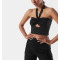 New arrival halter design front hollow out sports bra