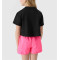 New arrival short sleeve crop t shirts for girls loose fit cropped tops